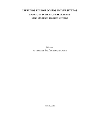 FUTBOLAS ŠALČININKŲ RAJONE. Paveikslėlis 1