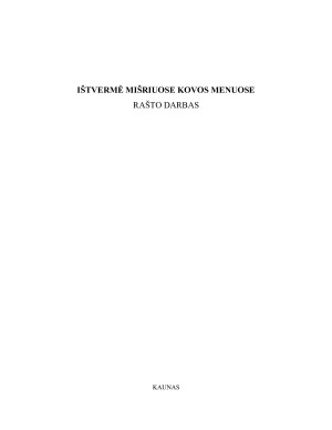 IŠTVERMĖ MIŠRIUOSE KOVOS MENUOSE