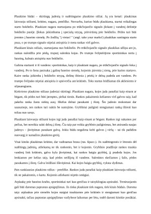 Plaukimo būdai ir jų FINA taisyklės (2). Paveikslėlis 2