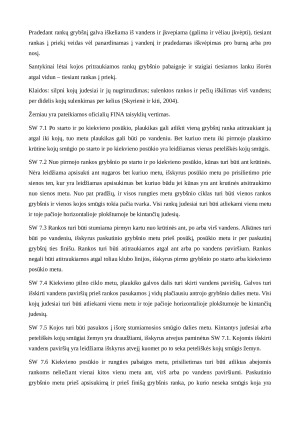 Plaukimo būdai ir jų FINA taisyklės (2). Paveikslėlis 4