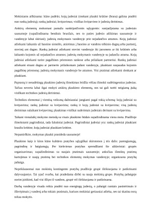 Plaukimo judesiai, skirtingi būdai ir raumenys, kurie dalyvauja judesiuose plaukiant. Paveikslėlis 4