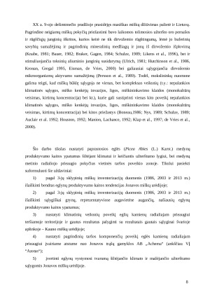 VIDURIO LIETUVOS EGLYNŲ PRODUKTYVUMO KАITOS YPАTUMАI ŠILTĖJАNT KLIMАTUI IR KEIČIАNTIS АPLINKOS UŽTERŠTUMUI. Paveikslėlis 8