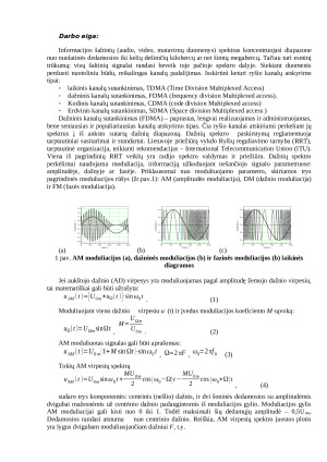 Moduliuotų signalų spektrų tyrimas. Paveikslėlis 2