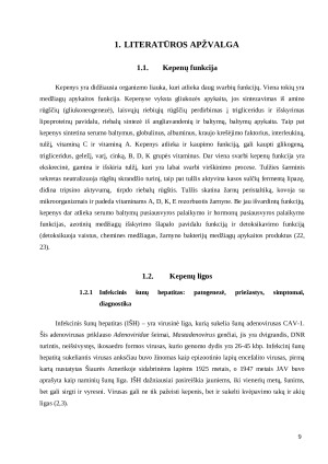 Šunų kepenų funkcijos nepakankamumo „X“ ir „Y“ veterinarijos klinikose 2015–2019 metais analizė. Paveikslėlis 9