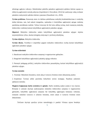 MOKYKLOS TINKLAVEIKA KURIANT KOKYBIŠKAM UGDYMUI(SI) PALANKIAS SĄLYGAS. Paveikslėlis 5