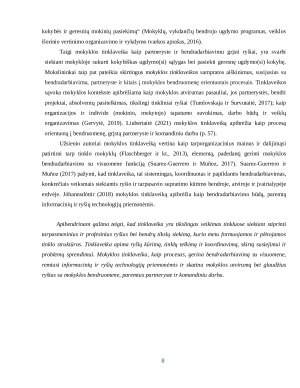 MOKYKLOS TINKLAVEIKA KURIANT KOKYBIŠKAM UGDYMUI(SI) PALANKIAS SĄLYGAS. Paveikslėlis 8