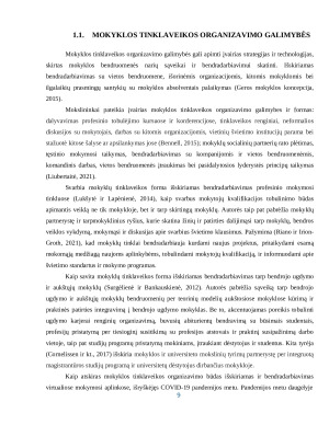 MOKYKLOS TINKLAVEIKA KURIANT KOKYBIŠKAM UGDYMUI(SI) PALANKIAS SĄLYGAS. Paveikslėlis 9