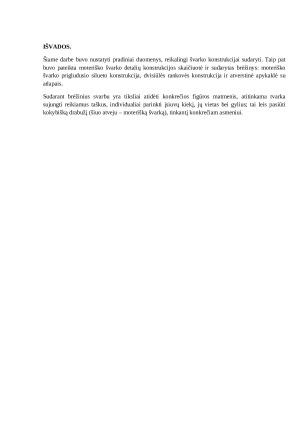 Moteriško švarko konstravimas. Paveikslėlis 6