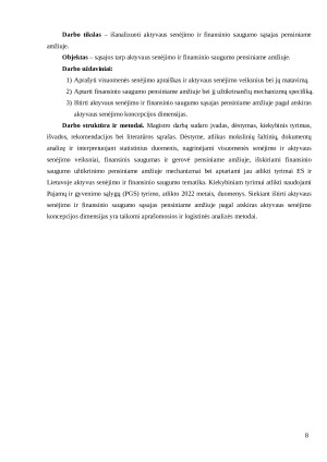 Aktyvaus senėjimo ir finansinio saugumo sąsajos pensiniame amžiuje. Paveikslėlis 7