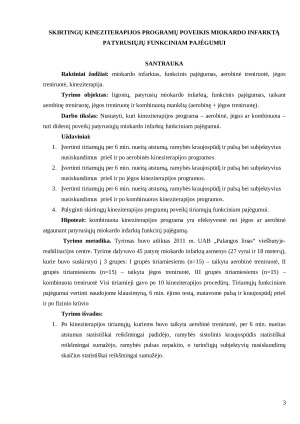 SKIRTINGŲ KINEZITERAPIJOS PROGRAMŲ POVEIKIS MIOKARDO INFARKTĄ PATYRUSIŲJŲ FUNKCINIAM PAJĖGUMUI. Paveikslėlis 3