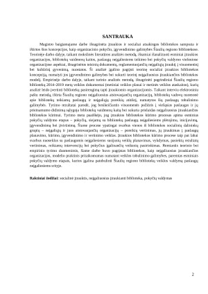 SOCIALIAI ĮTRAUKIOS BIBLIOTEKOS KŪRIMAS PASLAUGŲ NEĮGALIESIEMS PLĖTOJIMO ASPEKTAS. Paveikslėlis 2