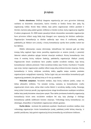 SOCIALINĖS MEDIJOS KAIP ORGANIZACIJOS KRIZĖS VALDYMO ĮRANKIS. Paveikslėlis 5