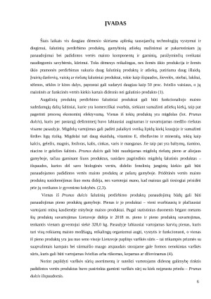 Varškės sūrių vertės padidinimas panaudojant Prunus dulcis šalutinius produktus ir jų įtaka kokybės rodikliams. Paveikslėlis 6