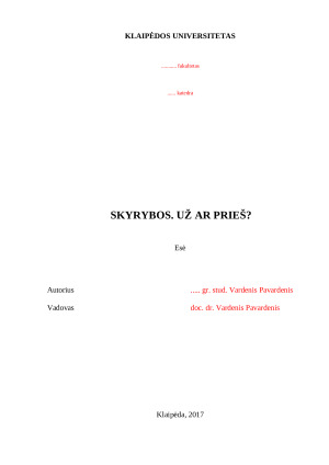 SKYRYBOS. UŽ AR PRIEŠ. Paveikslėlis 1