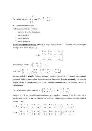 Matricos ir determinantai. Paveikslėlis 2