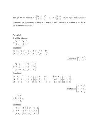 Matricos ir determinantai. Paveikslėlis 3