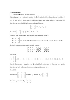 Matricos ir determinantai. Paveikslėlis 9