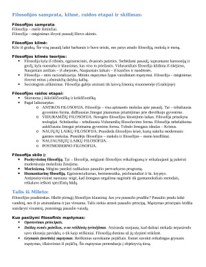 Filosofijos konspektas