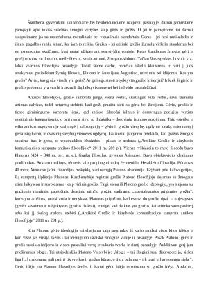 GĖRIO IR GROŽIO SAMPRATA FILOSOFIJOJE. Paveikslėlis 2