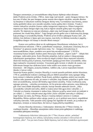 Imanuelio Kanto pagrindiniai filosofijos bruožai ir raida. Paveikslėlis 3