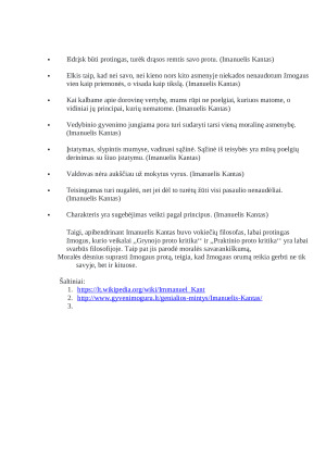 Imanuelio Kanto pagrindiniai filosofijos bruožai ir raida. Paveikslėlis 6