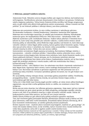 J. Hebermas, jaunoji Frankfurto mokykla. Paveikslėlis 1