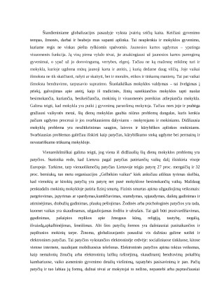 KOKIA YRA DIDŽIAUSIA LIETUVOS MOKYKLŲ PROBLEMA. Paveikslėlis 2