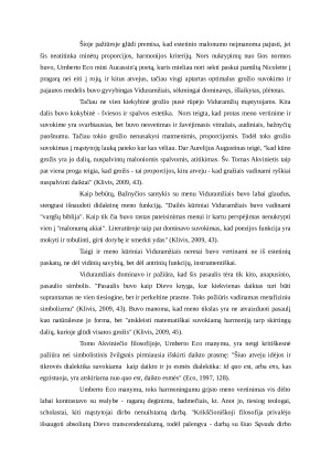 Meno samprata  viduramžiais. Tomas Akvinietis apie  grožio prigimtį.. Paveikslėlis 3