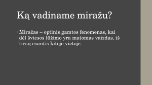 Miražai. Paveikslėlis 3