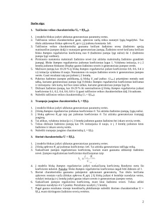 Nepriklausomojo žadinimo generatoriaus bandymas. Paveikslėlis 2