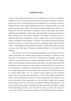 ANALYSIS OF GENDER INEQUALITY IN LITHUANIA. Paveikslėlis 5