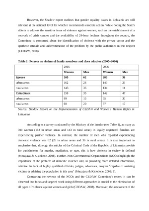 ANALYSIS OF GENDER INEQUALITY IN LITHUANIA. Paveikslėlis 9