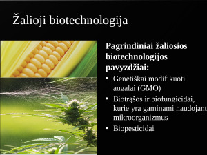 Biotechnologijos ir jų reikšmė. Paveikslėlis 8
