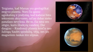 Marsas. Ar įmanoma gyvybei išgyventi?. Paveikslėlis 9