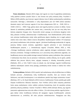 VAGYSTĖS KVALIFIKAVIMAS LIETUVOS TEISMŲ PRAKTIKOJE. Paveikslėlis 5