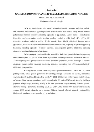 GAMYBOS ĮMONIŲ FINANSINIŲ REZULTATŲ APSKAITOS ANALIZĖ. Paveikslėlis 3