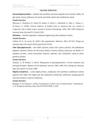 KOMPLEKSINĖS KOSMETOLOGINĖS PRIEŽIŪROS POVEIKIS PIGMENTACIJOS PAVEIKTAI NUGAROS ODAI. Paveikslėlis 3