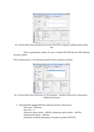 NIR filtrų projektavimas ir įgyvendinimas. Paveikslėlis 8