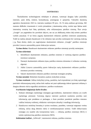 SKAITMENINĖS REKLAMOS „GOOGLE“ PAIEŠKOS SISTEMOJE POVEIKIS LIETUVOS AUTOMOBILIŲ SPORTO FEDERACIJOS NARIAMS. Paveikslėlis 3