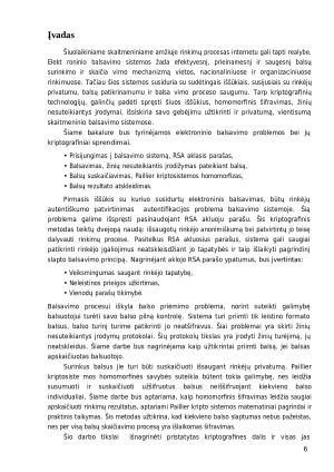 Homomorfinio šifravimo taikymas elektroninio balsavimo sistemoje. Paveikslėlis 6
