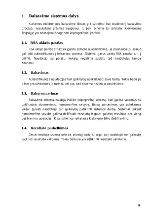 Homomorfinio šifravimo taikymas elektroninio balsavimo sistemoje. Paveikslėlis 9