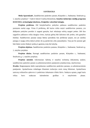 SANDĖLIAVIMO PASKIRTIES PASTATO, KLAIPĖDOS R. SUDMANTAI, SENDVARIO G. 1, STATYBOS PROJEKTAS. Paveikslėlis 5