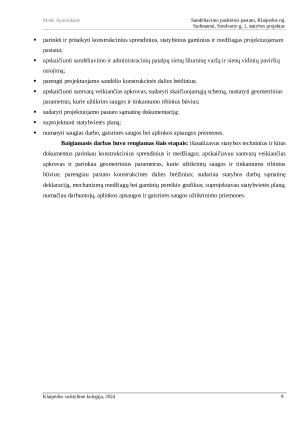 SANDĖLIAVIMO PASKIRTIES PASTATO, KLAIPĖDOS R. SUDMANTAI, SENDVARIO G. 1, STATYBOS PROJEKTAS. Paveikslėlis 8