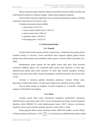 BALDŲ GAMYBOS PASKIRTIES PASTATO SU ADMINISTRACINĖMIS PATALPOMIS KLAIPĖDOS R. LAISTŲ K. STARIŠKĖS G.5. STATYBOS PROJEKTAS. Paveikslėlis 10