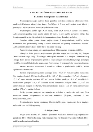BALDŲ GAMYBOS PASKIRTIES PASTATO SU ADMINISTRACINĖMIS PATALPOMIS KLAIPĖDOS R. LAISTŲ K. STARIŠKĖS G.5. STATYBOS PROJEKTAS. Paveikslėlis 9