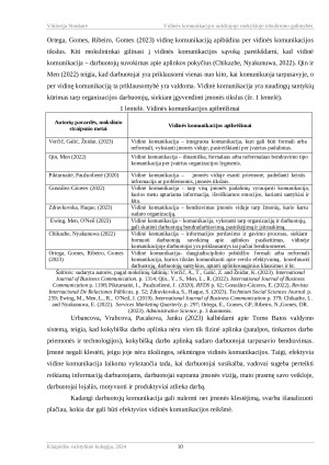 VIDINĖS KOMUNIKACIJOS AUKŠTOJOJE MOKYKLOJE TOBULINIMO GALIMYBĖS. Paveikslėlis 10