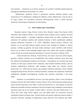 PRIEMONIŲ KOMPLEKSO SU MIGDOLINE RŪGŠTIMI IR VEIKLIĄJA MEDŽIAGA DMAE POVEIKIS FOTOSENĖJIMO PAVEIKTAI VEIDO ODAI. Paveikslėlis 10
