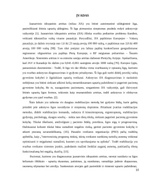 Reabilitacijos metodų poveikis esant jaunatviniam idiopatiniam artritui išplėstinė literatūros apžvalga. Paveikslėlis 10