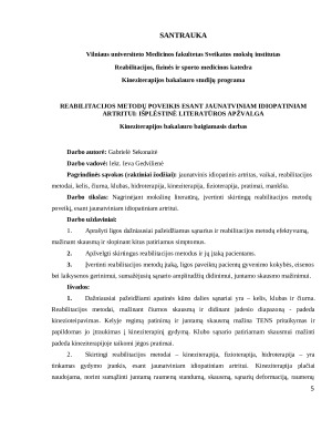 Reabilitacijos metodų poveikis esant jaunatviniam idiopatiniam artritui išplėstinė literatūros apžvalga. Paveikslėlis 5