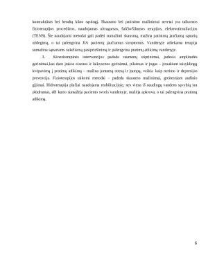 Reabilitacijos metodų poveikis esant jaunatviniam idiopatiniam artritui išplėstinė literatūros apžvalga. Paveikslėlis 6
